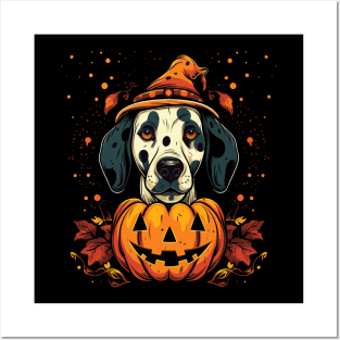 Dalmatian Halloween Posters and Art